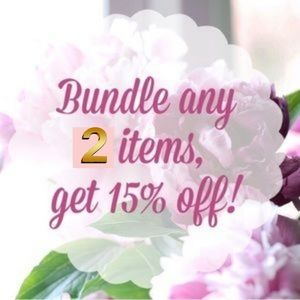 Bundle 2 items get 15% off